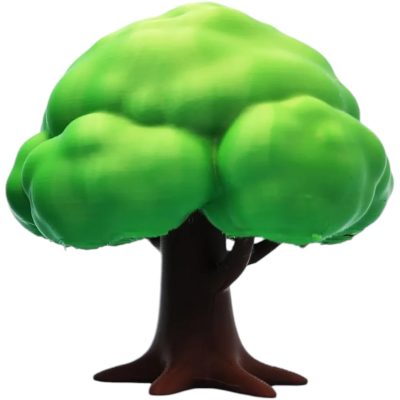 Set of 4 Realistic Miniature Trees – Diorama Terrain for Tabletop Gaming, Model Railroads & TTRPGs Scenery – 3D Printed in Canada — 3D Printed Collectible by 3DCentral