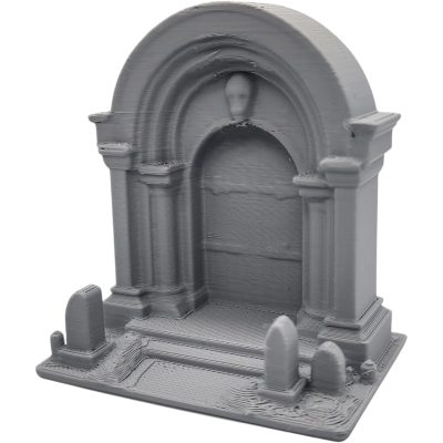 Crypt Entrance Miniature – Gothic Mausoleum Gateway Terrain for Tabletop RPGs, Graveyard Dioramas & Dungeon Builds – 3D Printed in Canada — 3D Printed Collectible by 3DCentral