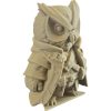 The Sorcerer Owl Figurine – Fantasy Owl Mage with Cloak & Spellcaster Garb – Owls & Dragons Collection – Paintable Display Miniature – 3D Printed in Canada — 3D Printed Collectible by 3DCentral