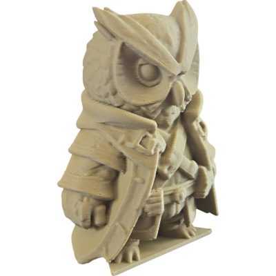The Sorcerer Owl Figurine – Fantasy Owl Mage with Cloak & Spellcaster Garb – Owls & Dragons Collection – Paintable Display Miniature – 3D Printed in Canada — 3D Printed Collectible by 3DCentral
