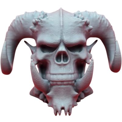 Demon Ogre Skull – Spiked Fantasy Monster Cranium Display for Tabletop, Horror Dioramas & Dungeon Decor – 3D Printed in Canada — 3D Printed Collectible by 3DCentral