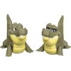 Adorable Crocodile Figurine Pair – Cute Sitting Alligator Statues with Goofy Faces for Desk, Shelf, or Gift Display – 3D Printed in Canada — 3D Printed Collectible by 3DCentral