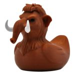 Mammoth Duck Figurine – Unique Prehistoric Rubber Duck Hybrid – Funny Novelty Collectible Gift for Duck Lovers, Dinosaur Fans & Paleo Enthusiasts