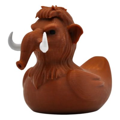 Mammoth Duck Figurine – Unique Prehistoric Rubber Duck Hybrid – Funny Novelty Collectible Gift for Duck Lovers, Dinosaur Fans & Paleo Enthusiasts – 3D Printed in Canada — 3D Printed Collectible by 3DCentral
