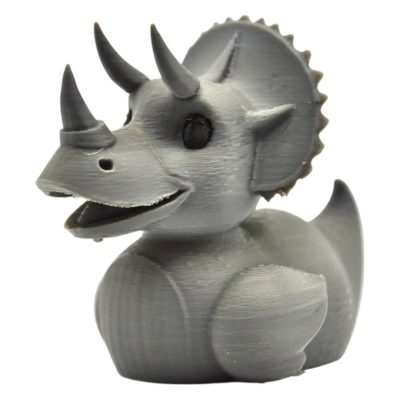 Triceratops Duck Hybrid Figurine – Dinosaur Rubber Duck Decor for Desk, Shelf, or Collector Display – Jurassic-Inspired Novelty Gift for Adults & Teens – 3D Printed in Canada — 3D Printed Collectible by 3DCentral