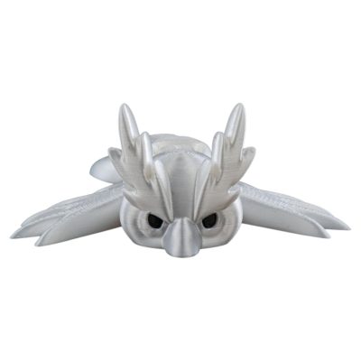 Articulated Swooper Owl Figurine – Poseable Antlered Owl Fidget Sculpture for Desk or Shelf Display – 3D Printed in Canada — 3D Printed Collectible by 3DCentral