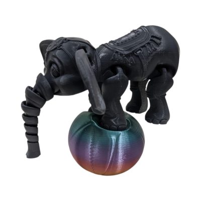 Articulated Circus Elephant Figurine – Balancing Act Desk Fidget for Teens & Adults – Stress Relief & Collectible – 3D Printed in Canada — 3D Printed Collectible by 3DCentral