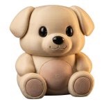 Golden Retriever Teddy Bear Cub Figurine – Cute Puppy Shelf Decor, Collectible Dog Statue for Teens & Adults