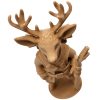 Reindeer Trekker Figurine with Antlers and Hiking Gear – Wood-Style 3D Printed Fantasy Forest Explorer Statue – 3D Printed in Canada — 3D Printed Collectible by 3DCentral