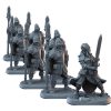 Set of 7 Medieval Guard & Female Knight Miniatures – Unpainted RPG Figures for Painting, Tabletop & Fantasy Games – 3D Printed in Canada — 3D Printed Collectible by 3DCentral