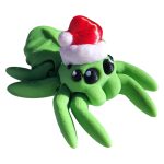 Santa Spider Figurine 5-Pack