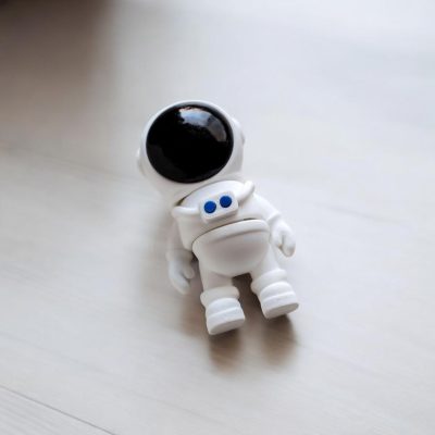 5-Pack Mini Baby Zou Astronaut Figurines – Cute Space Explorer Minis with Glossy Helmets – Kawaii Desk & Shelf Decor – 3D Printed in Canada — 3D Printed Collectible by 3DCentral