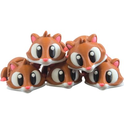 5-Pack Mini Baby Hamster Figurines – Articulated Desk Pet Rodents, Collectible Pocket Critters, Fidget Toys for Teens & Adults – 2 Inch Poseable Animals – 3D Printed in Canada — 3D Printed Collectible by 3DCentral