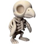 Chibi Skeleton Vulture Figurine