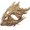 Wood-Carved Dark Ritual Mask – Fantasy Forest Spirit Cosplay Mask for LARP, Décor or Costume Displays – 3D Printed in Canada — 3D Printed Collectible by 3DCentral