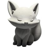 Cute Fox Figurine – Minimalist Fox Statue for Shelf, Office, or Gift Décor