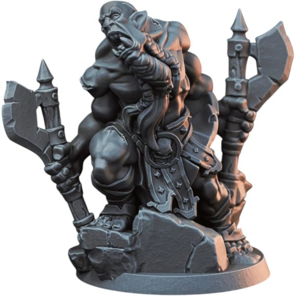 Ork enragé sanguinaire – Figurine pour JDR de table