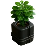 Modern Pipe Square Vase – Minimalist Planter