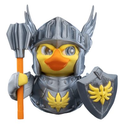 Sir Quackalot Duck Figurine – Medieval Knight-Themed Car Dashboard & Desk Decor – Heroic Collectible – 3D Printed in Canada — 3D Printed Collectible by 3DCentral