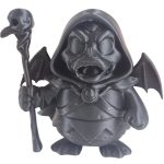 Warlock Duck Figurine – Dark Wizard Duck with Skull Staff and Bat Wings – Gothic Fantasy Collectible for Gamers & Geeks