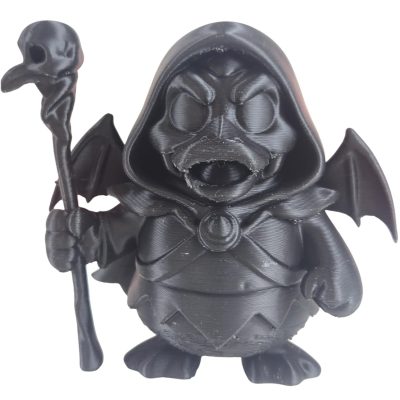 Warlock Duck Figurine – Dark Wizard Duck with Skull Staff and Bat Wings – Gothic Fantasy Collectible for Gamers & Geeks – 3D Printed in Canada — 3D Printed Collectible by 3DCentral
