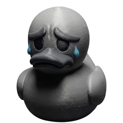 Regret Duck Figurine – Sad Emotional Meme Duck Desk Buddy, Funny 3D Printed Collectible Gift for Teens & Adults, Depression Humor Shelf Decor – 3D Printed in Canada — 3D Printed Collectible by 3DCentral