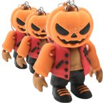 Halloween Urban Pumpkin Head Articulated Keychain (Pack of 3)