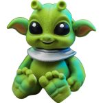 Articulated Baby Alien Figurine – Cute Sci-Fi Collectible Desk Pet for Teens & Adults