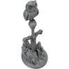 Owl on The Sword Miniature – Fantasy Owl Perched on Blade Statue for RPG Dioramas, Desk Display, or Collector Gifts – 3D Printed in Canada — 3D Printed Collectible by 3DCentral