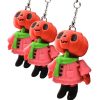 3-Pack Pumpkin Girl Keychains – Articulated Kawaii Halloween Figurine with Pink Dress & Green Scarf, Cute Collectible Charm for Teens & Adults – 3D Printed in Canada — 3D Printed Collectible by 3DCentral