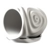 White Planter Pot with Ripple Texture Inspired by Water Drops – Modern Indoor Container for Succulents & Houseplants – 3D Printed in Canada — 3D Printed Collectible by 3DCentral