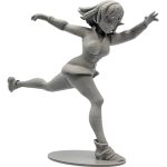 Dynamic Female Leaping Figurine