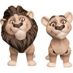 Cartoon Lion Couple Figurines