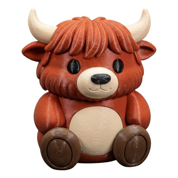 Ourson câlin vache des Highlands