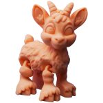 Flexy Billy Goat Figure – Articulated Print-in-Place Goat Toy for Posing, Display, or DIY Painting – Posable Collectible Animal