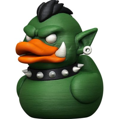 Orc Duck Figurine – Funny Fantasy Creature Duck for Collectors, Gamers & Desk Décor – Nerdy Gift for Tabletop Fans – 3D Printed in Canada — 3D Printed Collectible by 3DCentral