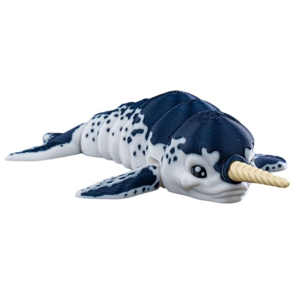 Articulated Narwhal Figurine
