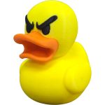 Screaming Duck Figurine – Angry Rubber Duck with Yelling Beak & Intense Expression for Desk Humor, Gag Gifts or Collectors – 3D Printed in Canada — 3D Printed Collectible by 3DCentral
