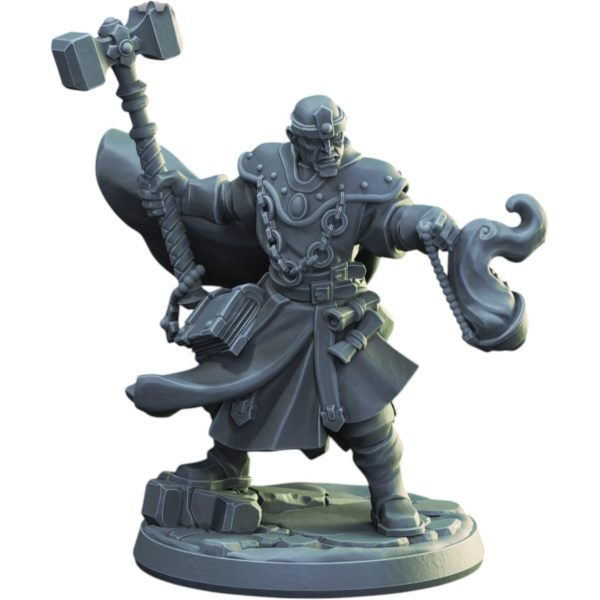 Figurine de prêtre guerrier saint