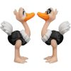 Cute Cartoon Ostrich Figurines – Funny Collectible Bird Statues for Desk Decor, Shelf Display or Gifting – 3D Printed in Canada — 3D Printed Collectible by 3DCentral