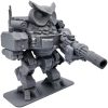 Owl Mechwarrior Figurine – 3D Printed Armored Owl Robot Statue for Sci-Fi Shelf Display, Tabletop Games, or Collector Gifts – 3D Printed in Canada — 3D Printed Collectible by 3DCentral