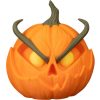 Pumpgrin Horned Pumpkin Figurine – Creepy Halloween Jack-o'-Lantern with Twisted Devil Horns – Gothic Tabletop & Mantle Décor for Haunted Displays – 3D Printed in Canada — 3D Printed Collectible by 3DCentral