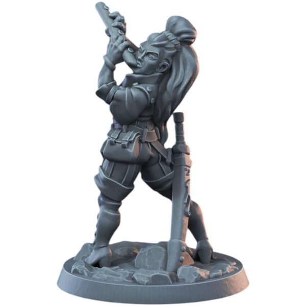 Female Bard Miniature for Fantasy TTRPGs