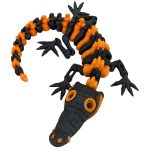 Articulated Skeleton Crocodile Figurine – Flexible Reptile Model Toy, Poseable Croc Skeleton Collectible Desk Decor, Gift for Dinosaur & Animal Lovers – 3D Printed in Canada — 3D Printed Collectible by 3DCentral