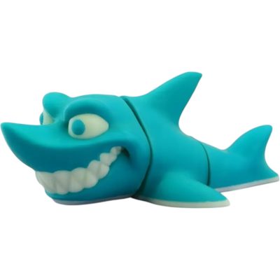 Articulated Shark Figurine with Grinning Face – Ocean Animal Fidget Toy for Teens & Adults – 3D Printed in Canada — 3D Printed Collectible by 3DCentral