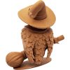 The Witch Owl Figurine – Fantasy Owl Miniature on Broomstick with Wizard Hat – Perfect Halloween Figurine or Painting Model – 3D Printed in Canada — 3D Printed Collectible by 3DCentral