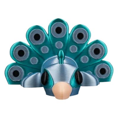 5-Pack Peacock in Field Nest – Articulated Fidget Peacock Desk Toy with Spreading Tail, Vibrant Bird Sensory Gift for Teens & Adults – 3D Printed in Canada — 3D Printed Collectible by 3DCentral