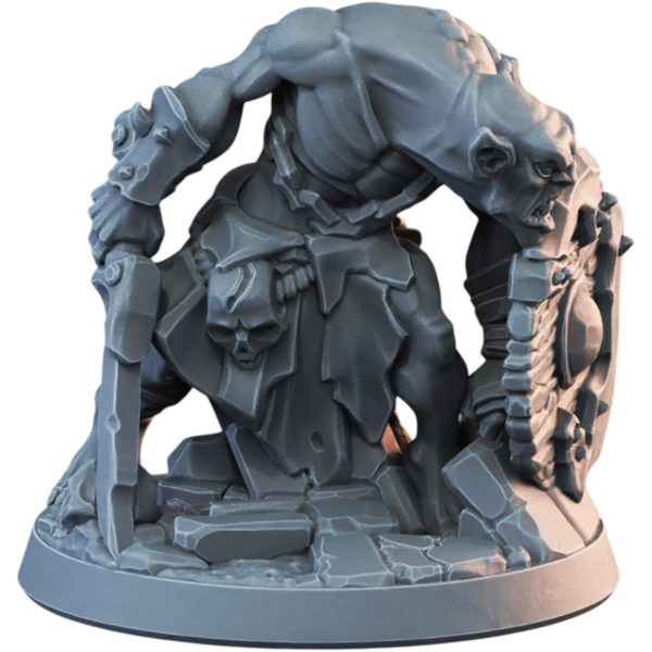 Figurine de gobelin blindé tank