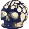 Ethereal Voronoi Skull Lamp – Gothic Ambient Night Light for Desk or Shelf Display – 3D Printed in Canada — 3D Printed Collectible by 3DCentral