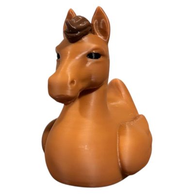Horse Duck Figurine – Duck-Horse Hybrid with Sculpted Mane & Ears – Funny Farm Animal Collectible for Desk or Shelf Display – 3D Printed in Canada — 3D Printed Collectible by 3DCentral